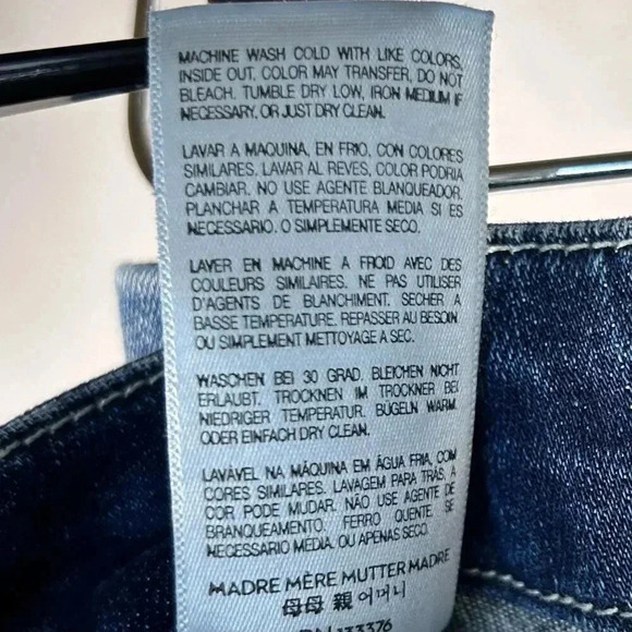 Mother High Waisted Looker Size 30 Jean Women Denim Distressed - Picture 8 of 9